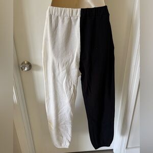 Black and White Track Pants